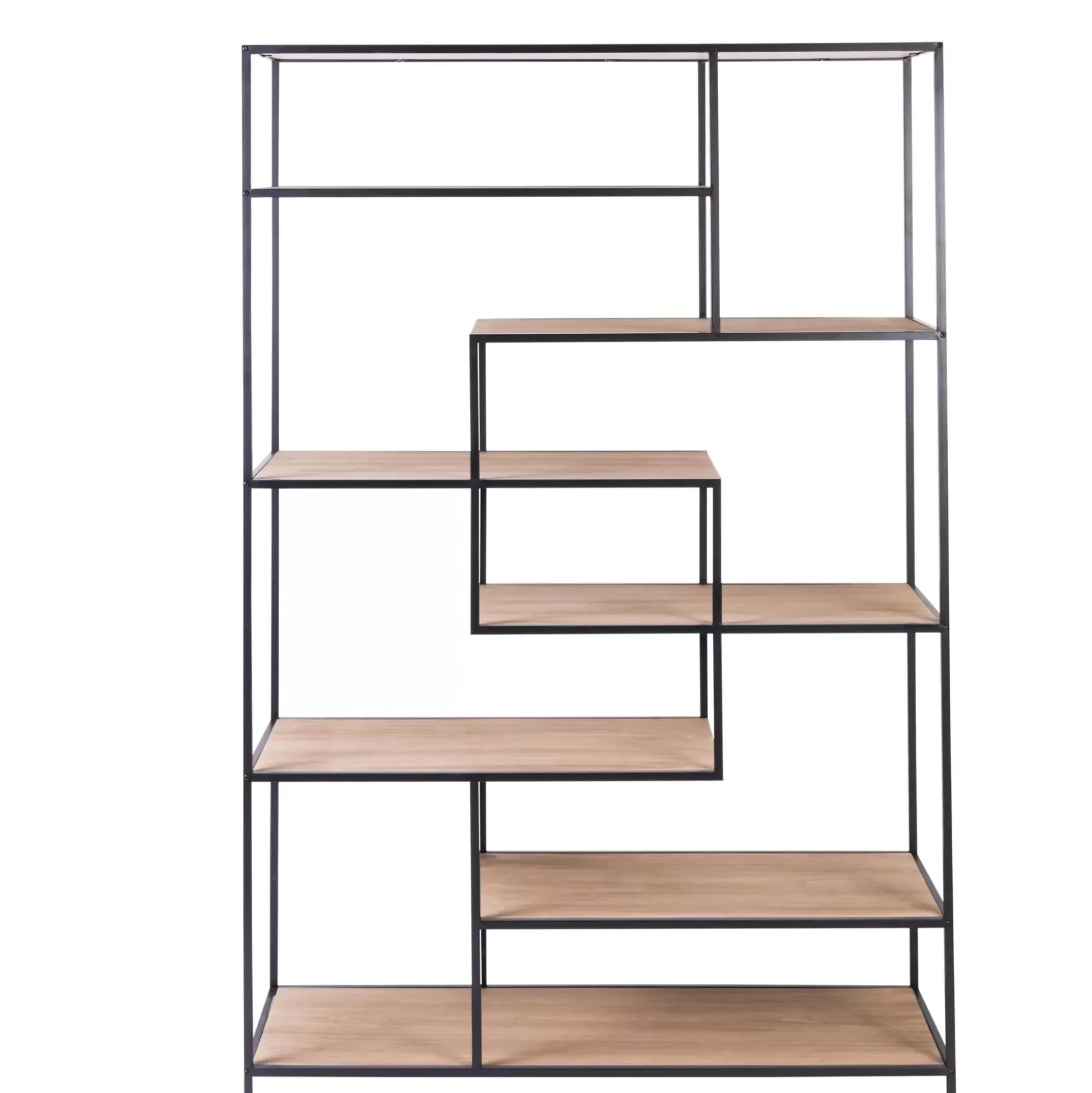 CASA Trapp Estanteria De Pared Negro