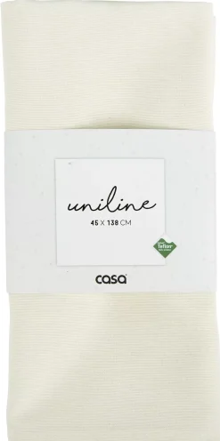 CASA Uniline Camino De Mesa Blanco Apagado