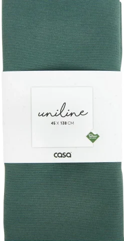 CASA Uniline Camino De Mesa Verde Oscuro