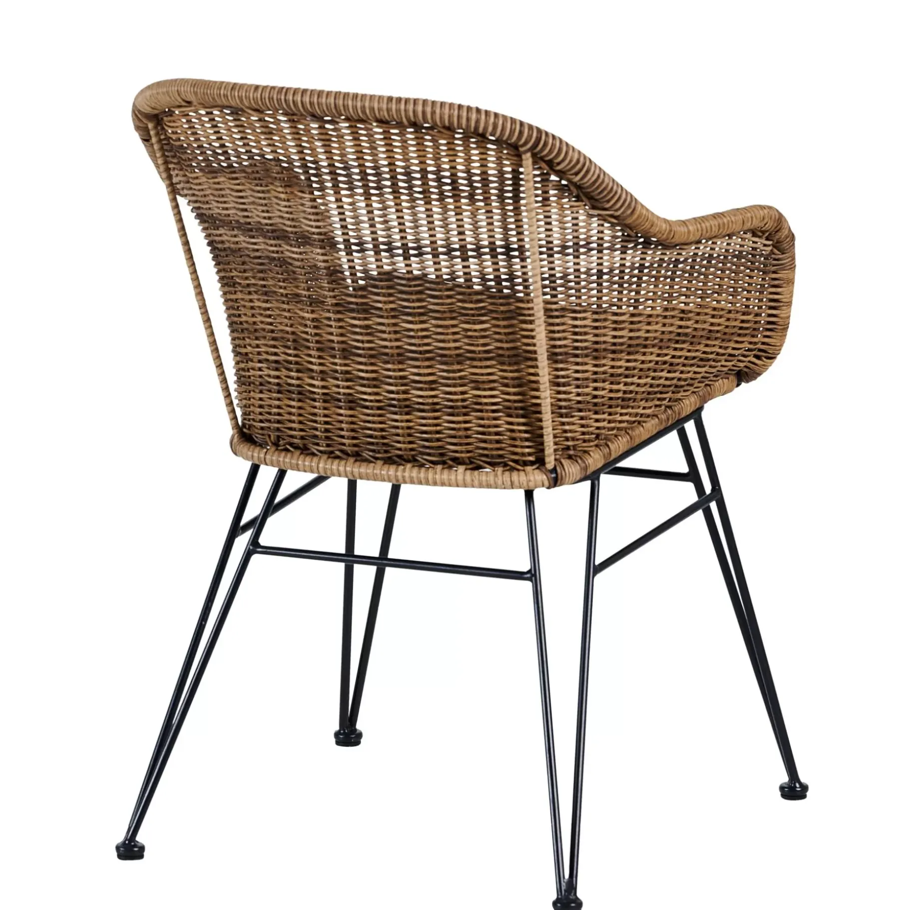 CASA Vienna Silla Comedor Negro, Natural