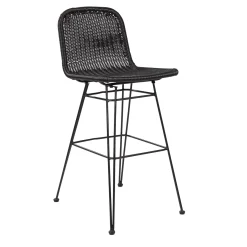 CASA Vienna Silla De Bar Negro
