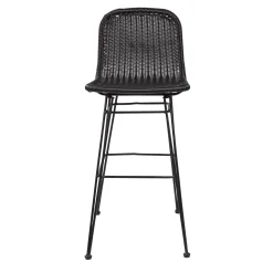 CASA Vienna Silla De Bar Negro