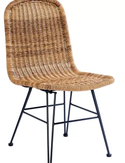 CASA Vienna Silla De Comedor Negro, Natural