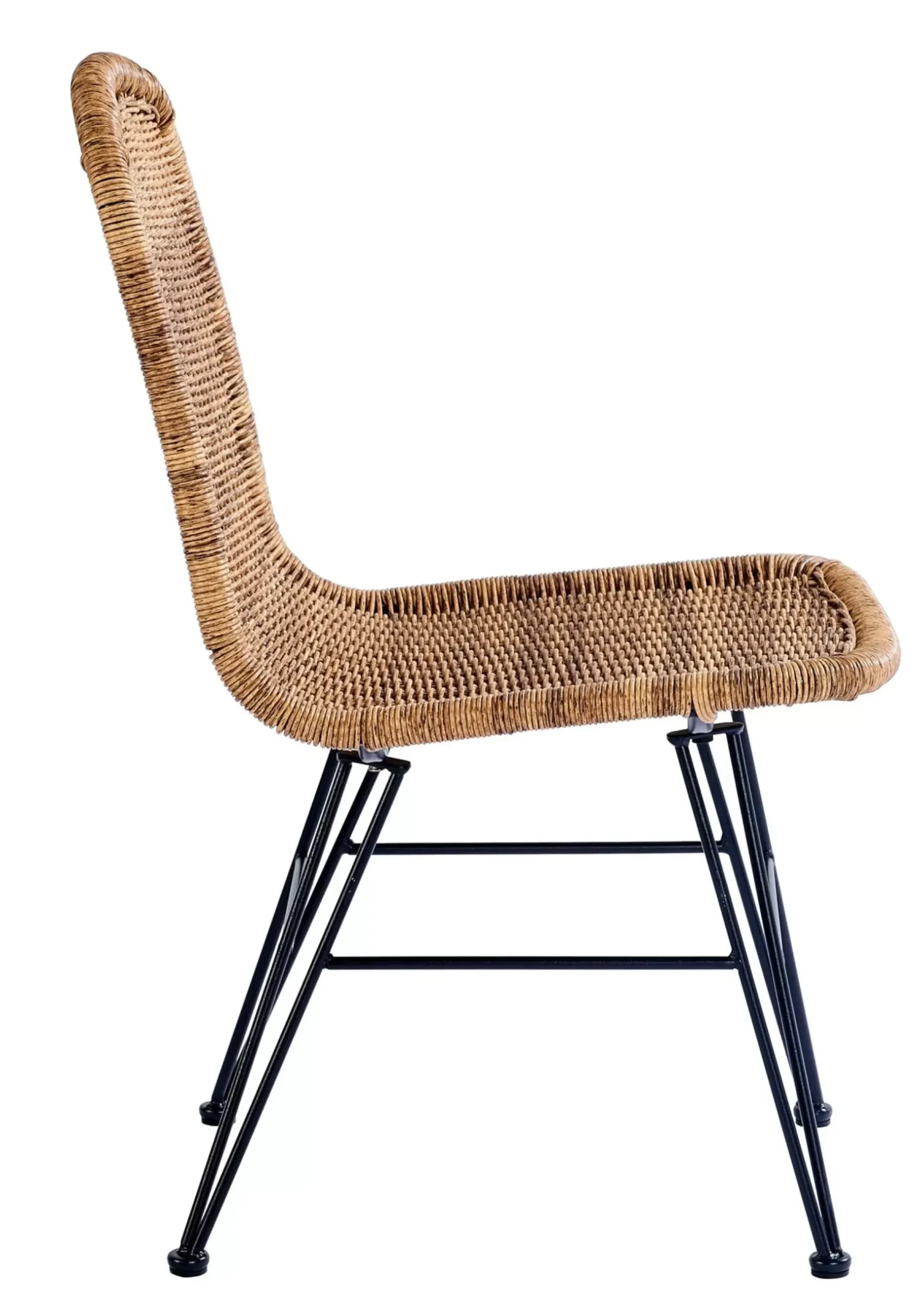 CASA Vienna Silla De Comedor Negro, Natural