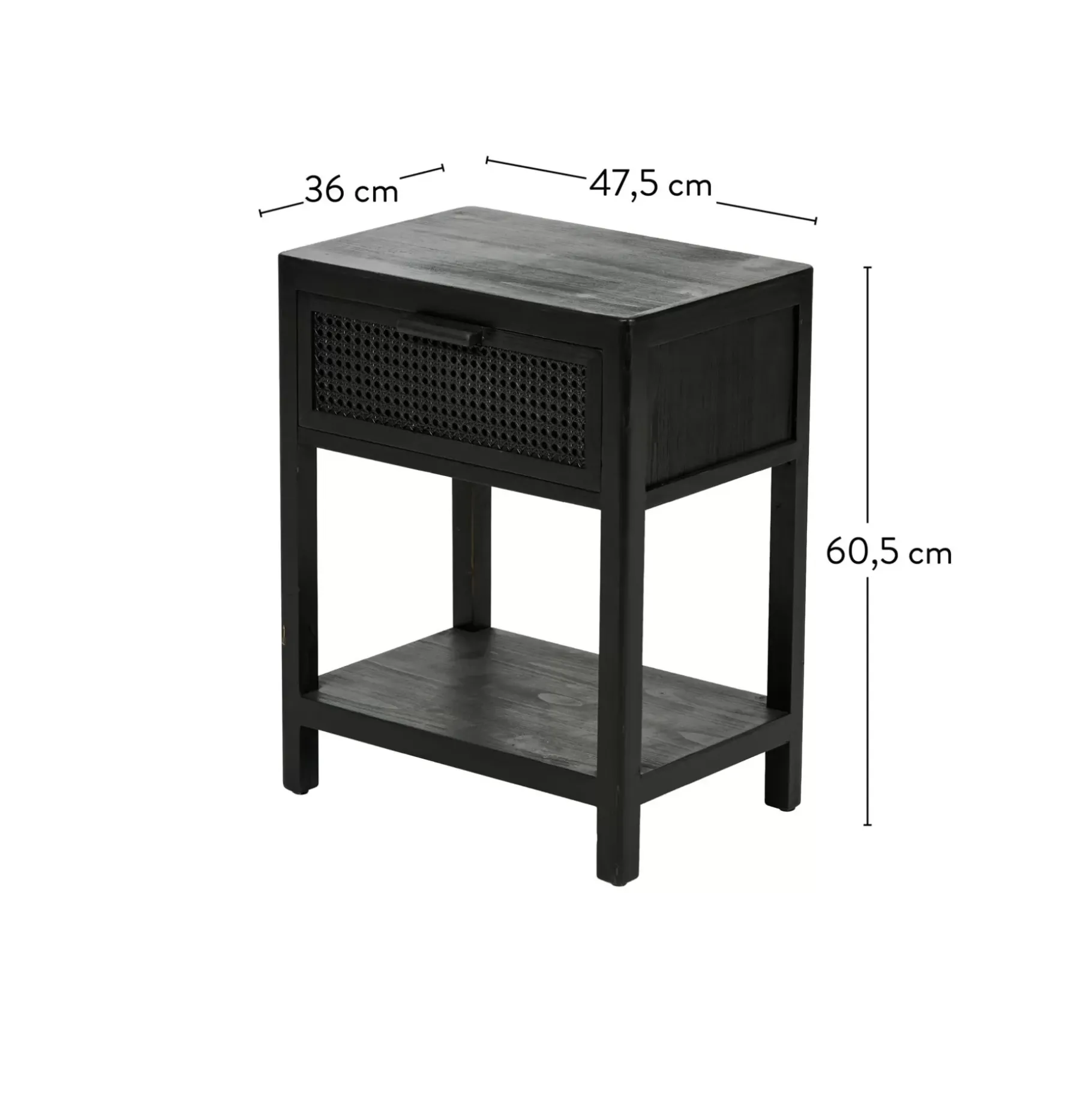 CASA Webster Mesilla De Noche Negro