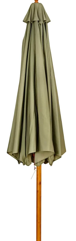 CASA Wood Parasol Sin Pie Verde