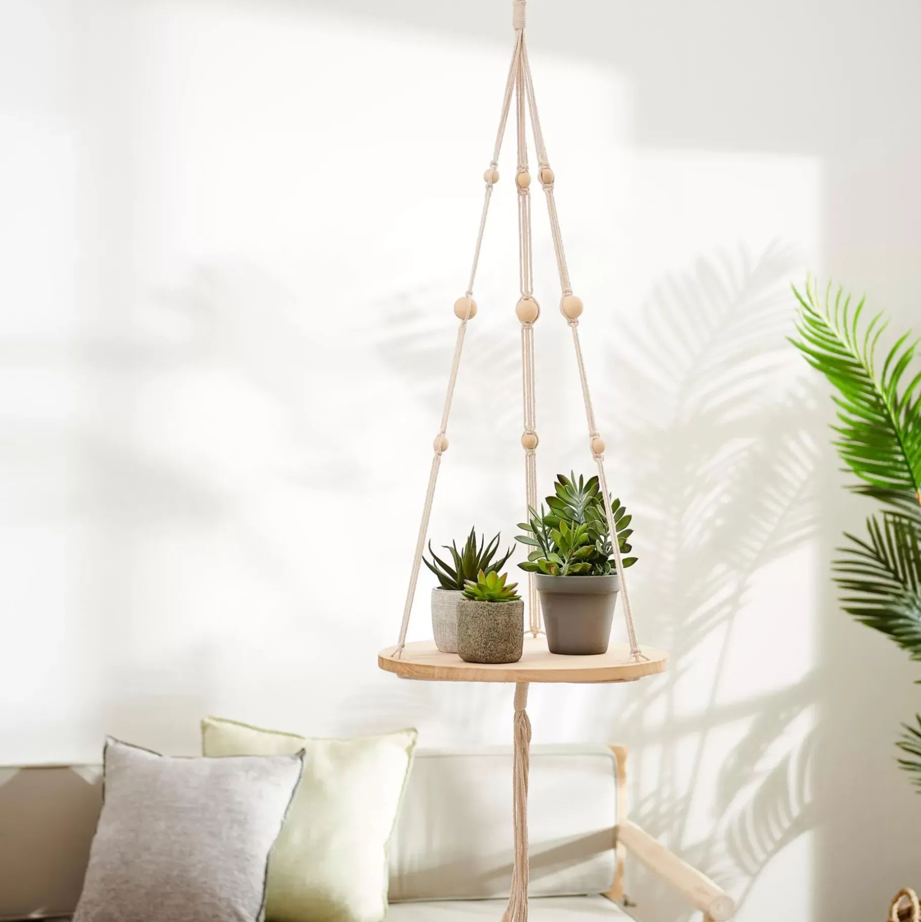 CASA Woody Mesa Para Plantas Pendiente Natural