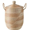 CASA Yasmine Cesta De Lujo Con Tapa Blanco, Natural