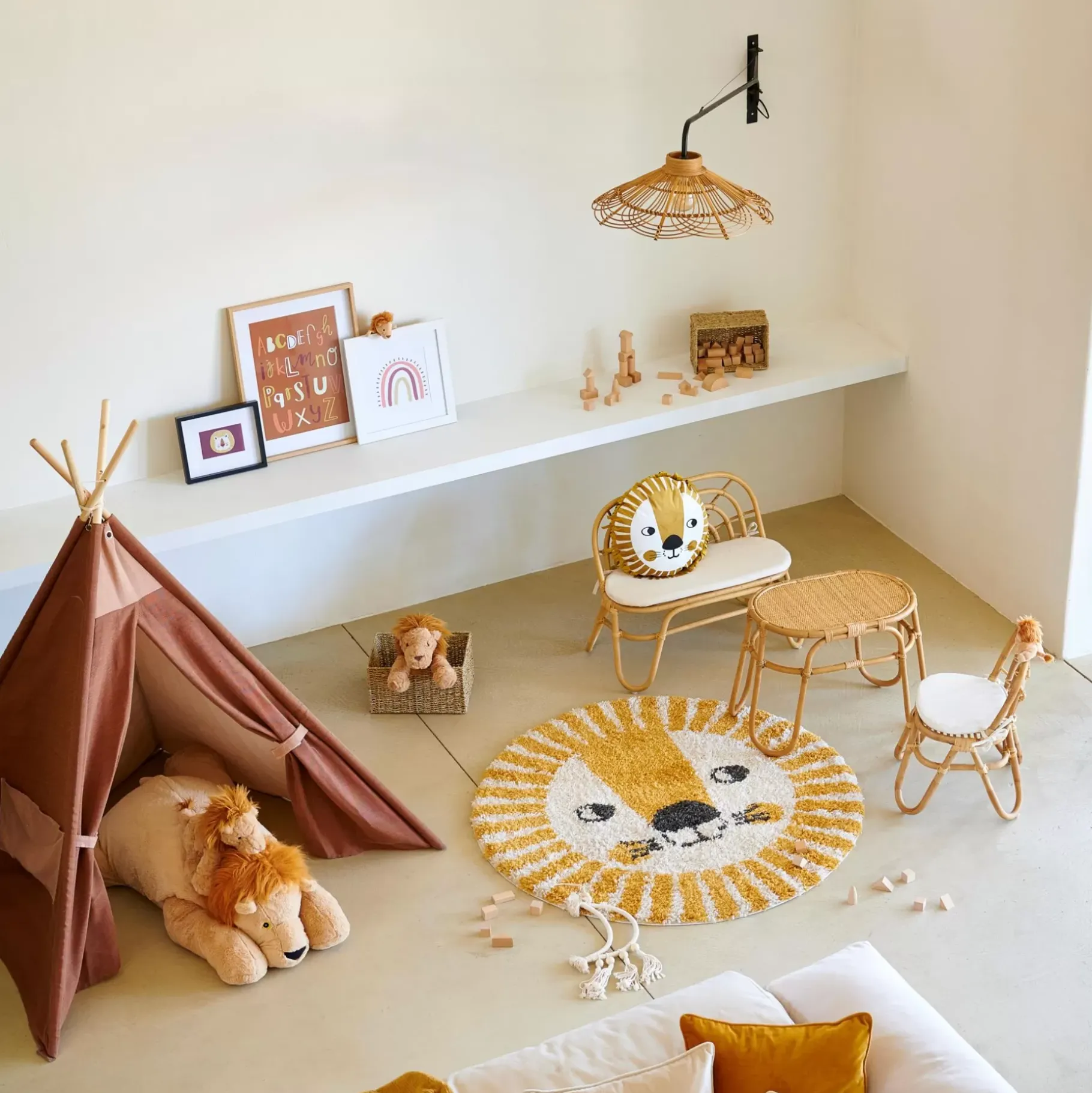 CASA Zali Lampara Para Colgar Natural