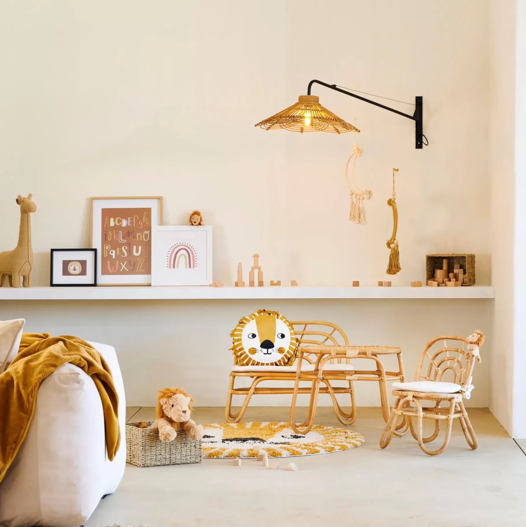 CASA Zali Lampara Para Colgar Natural