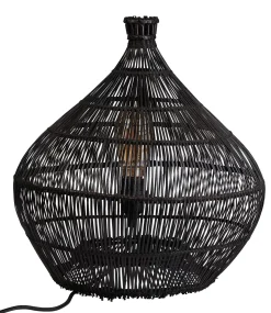 CASA Zalou Lampara De Mesa Negro