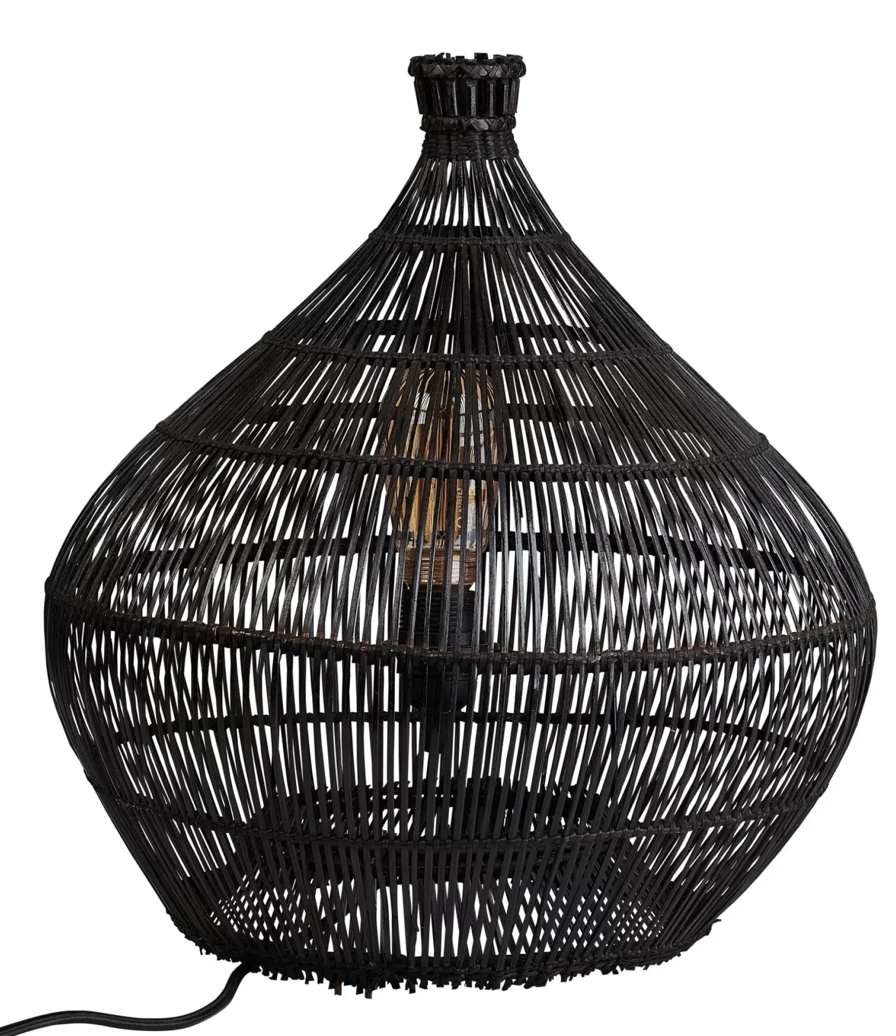 CASA Zalou Lampara De Mesa Negro