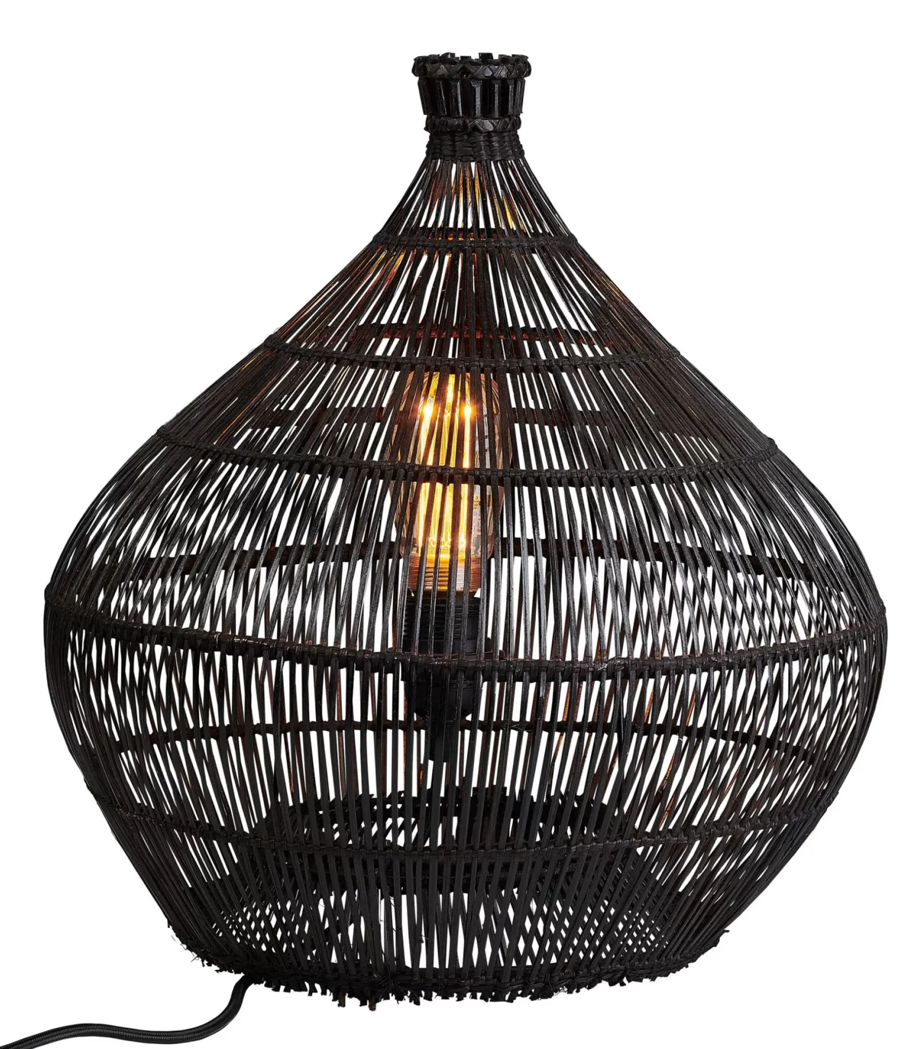 CASA Zalou Lampara De Mesa Negro