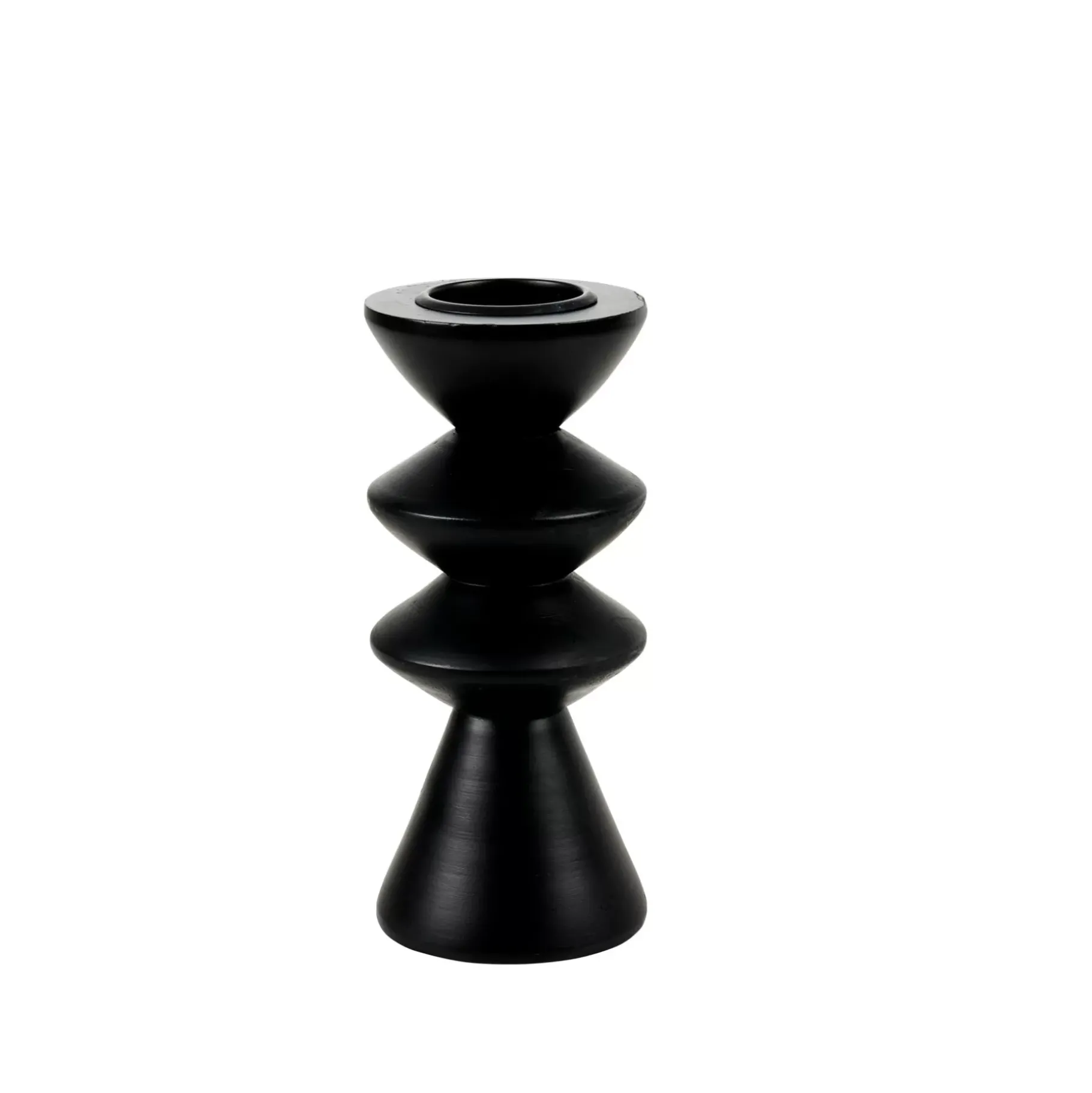 CASA Zigzag Soporte Para Vela Pequena Negro